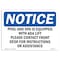 Signmission OSHA Notice, 3.5" Height, Pool & Spa Is Equipped With ADA Lift Please Sign, 5" X 3.5", Landscape OS-NS-D-35-L-17673 - alternate 1